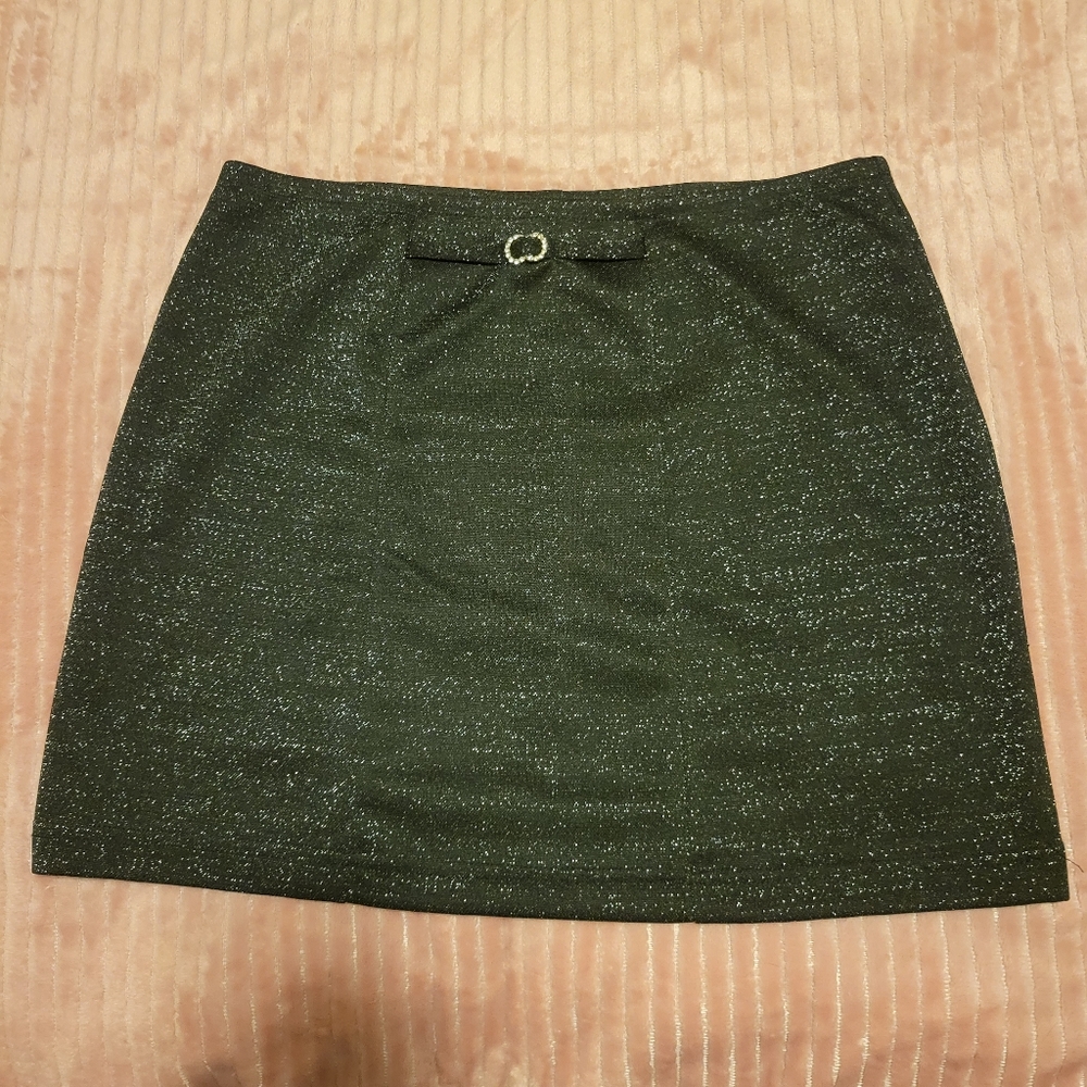 Estilo Black Shimmer Mini Skirt - Picture 3 of 5